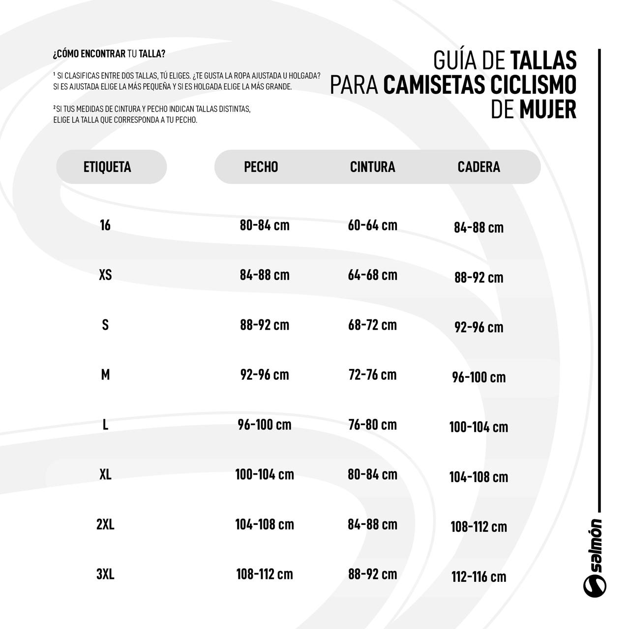 Tallas Femeninas