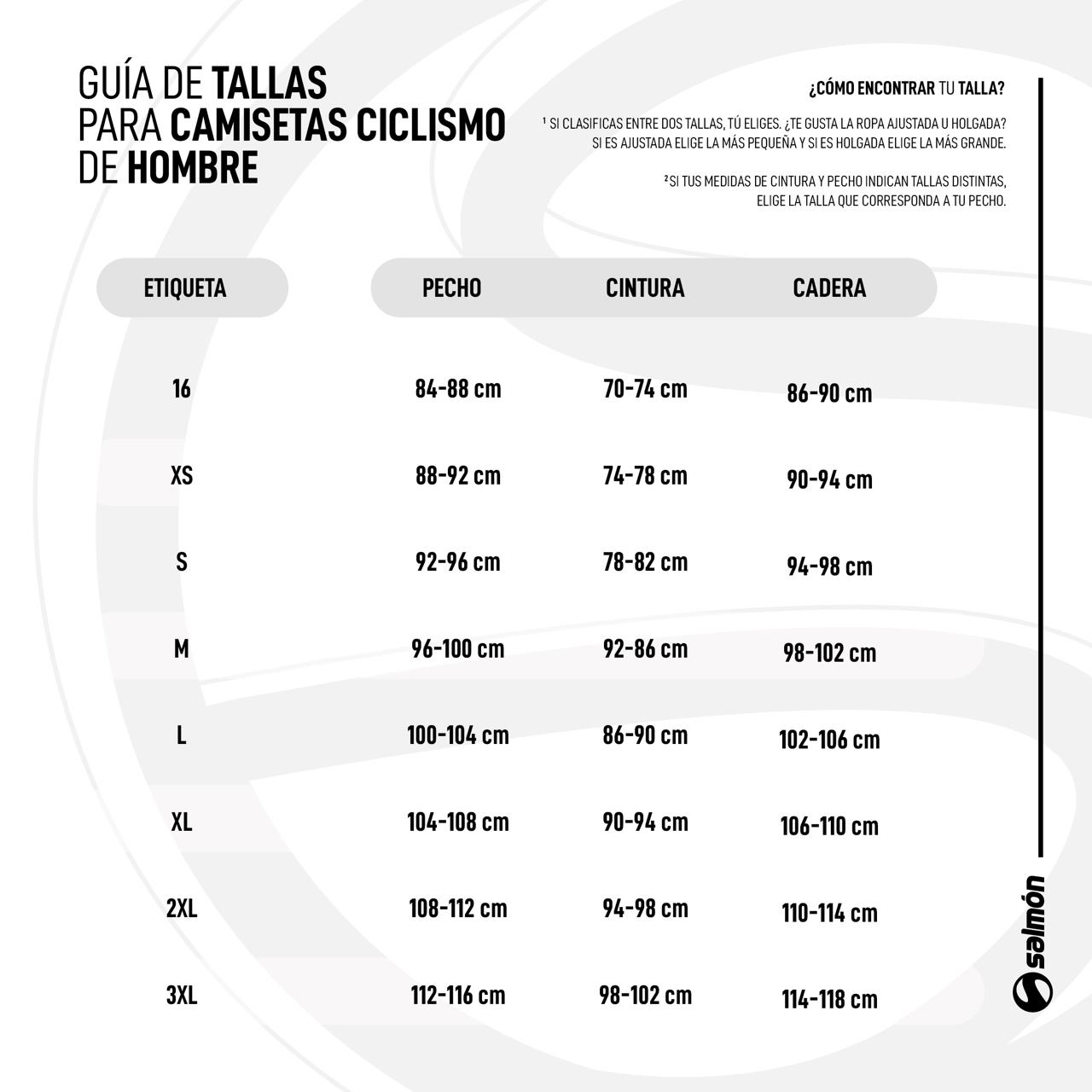 Tallas Masculinas
